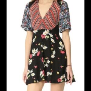 Free People Mix It Up Mini DressMixed-pattern Mini Dress.